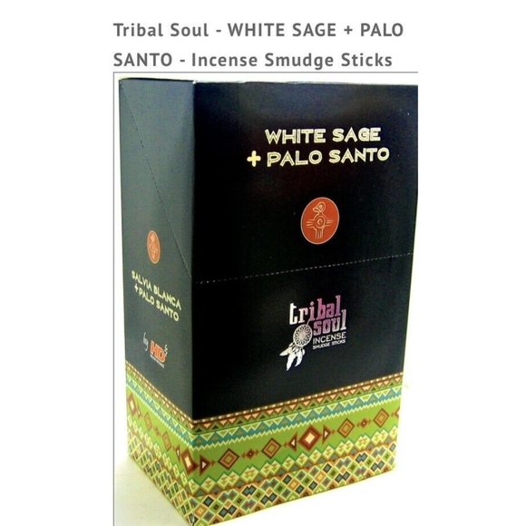 Tribal Soul - WHITE SAGE + PALO SANTO - Incense Smudge Sticks - Picture 1 of 2